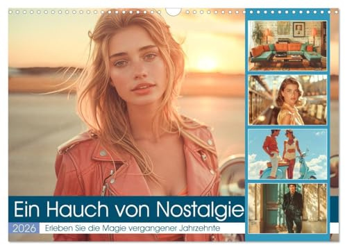 Ein Hauch von Nostalgie (Wandkalender 2026 DIN A3 quer), CALVENDO Monatskalender: Eine zeitlose Erinnerung an vergangene Zeiten, ein Gefühl von Wehmut ... Vergangenheit erinnert. (CALVENDO Menschen)