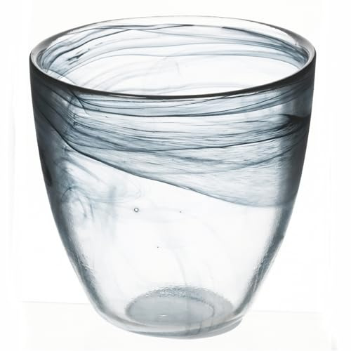 Villa d'Este Home Tivoli 1996 Wasserglas, gewölbt, 280 ml, 6 Stück, schwarz, Alabaster