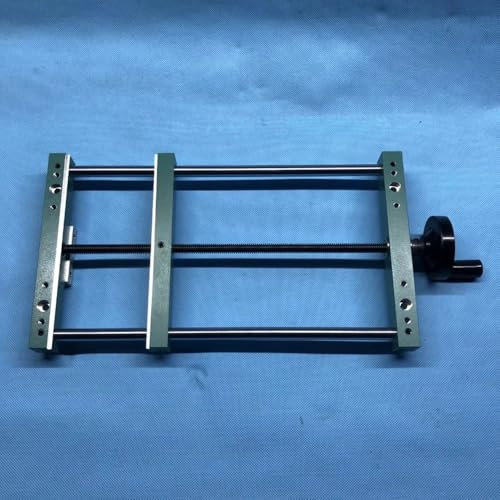 LeTkingok Tornillo de Banco de Precisión Ultrafino, 2,5CM de Grosor, 20CM de Ancho y 30CM de Extensión para Grabado CNC, Tallado en Madera y Manualidades