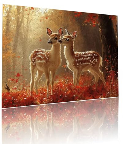 REH Puzzle für Erwachsene Kinder Anspruchsvoll 3000 Teile Impossible Klassische Puzzles Schwer Tier ab 8 9 10 Jahre für Mädchen Jungen Jigsaw Kunst Educa, für Dekoration und Geschenke 81x122cm t-469