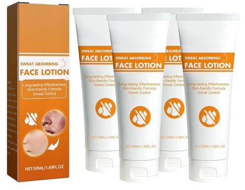 Antitranspirant für das Gesicht, Antitranspirant Gegen Gesichtshyperhidrose, für Stirn und Kopfhaut, Antitranspirant und Ölkontrolle, Antitranspirant für das Gesicht für Männer und Frauen (4PC)