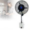 Ventilador de pared con nebulización y control remoto, para exteriores con 3 velocidades, oscilante de 120° y nebulizador, comercial.,71cm/28in