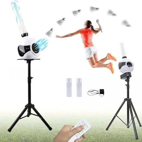 Badminton Serve Machine - Tragbarer, automatischer Schwungrad-Starter für das Training von Spielen im Freien im Innenbereich