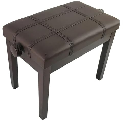 MOHUIED Verstellbarer Klavierstuhl aus Holz, Klavierhocker, Klavierbank, verstellbare, Mehrzweckhocker for Klavier für Klavier