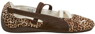 PUMA Womens Speedcat Ballet Wild Leopard Flats Casual - Brown - Size 9.5 M