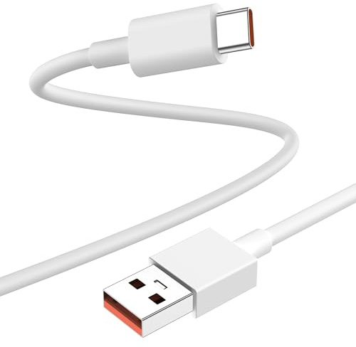 120W Turbo Charging USB Type C Charger Cable for Xiaomi 14 13 Lite/13/13 Pro/12T/12 12X/11T 10T,Redmi Note 11 Pro+ 5G/11 Pro/10 9 Pro 11S/12,Poco F4/X4 Pro 5G/X4 GT/X5 Pro/F3 X3 M5S,Fast Charge (2m)