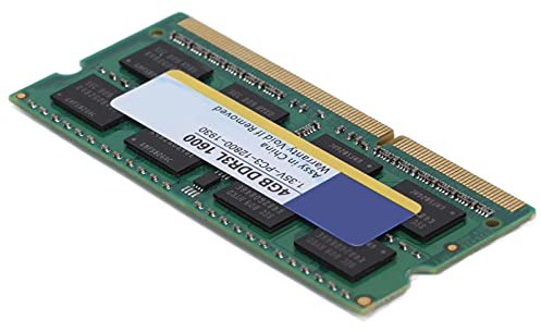 Vvikizy Modulo di Memoria per Laptop Xiede DDR3L RAM con Prestazioni Stabili Aumenta L'efficienza della Memoria per Design da Ufficio, PC da Gioco, 8 GB (1600 MHz 4GB)