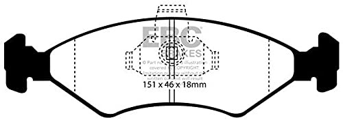 DP1051 Bremsbeläge ULTIMAX2 EBC Brakes für Ford Fiesta Mk4 Puma Ford COMMERCIAL Courier Fiesta Mazda 121