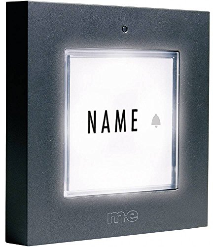 Timbre KTB1A 88 x 88 x 15 mmAP, 1 botón, para Transformador de Timbre de 8 a 12 V