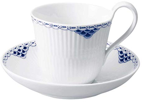 Royal Copenhagen Princess Tassen Set, Porzellan, blau, 0,24l