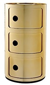 Kartell Componibile Elementos modulares, Amarillo (Oro), 32 x 58.5 x 33 cm
