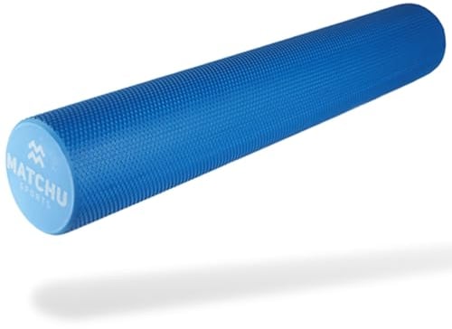 MATCHU - Faszienrolle - Massageroller - Erhältlich in Weich, Mittel und Hart - Erhältlich in 33x14, 45/90x15, 31x10 und 46x13 cm - Erhältlich in Schwarz, Blau und Orange (Blau, 90x15 CM - Weich)