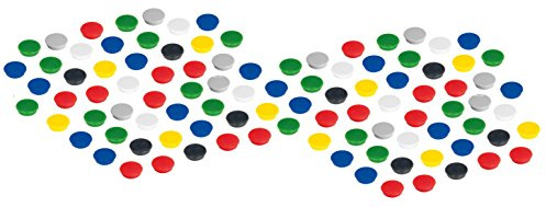 10 x Magnete, Franken, mit Antihaftbeschichtung, Magnete (32 mm, 800 g), verschiedene Farben