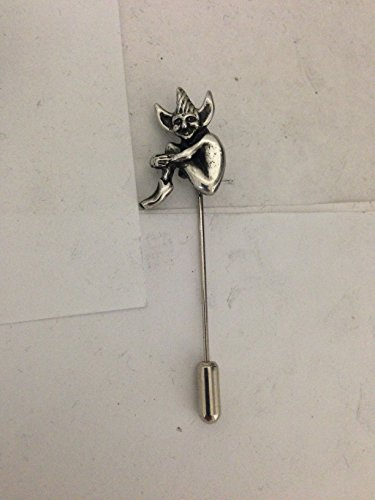 Pixie (Piskie) R155 Zinn Motiv auf Krawattennadel, Mütze, Schal, Kragen, Mantel