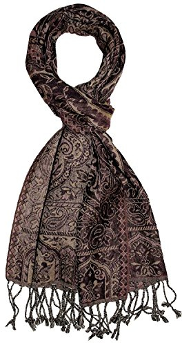 Lorenzo Cana - Herren Schal aus weicher Wolle aufwändiges Paisley Muster bunt mehrfarbig 35 x 160 cm Wollschal Wolltuch Herrenschal 7840111