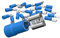 AUPROTEC 25x Flachsteckhülsen 1,5-2,5 mm² blau/Steckbreite 6,3 mm Teilisoliert PVC weiblicher Steckverbinder FDD Kabel-Verbinder aus Messing verzinnt