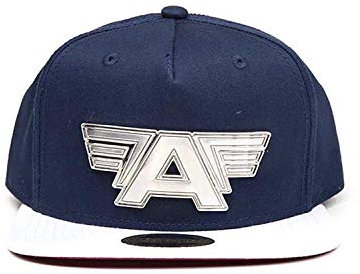Captain America: Civil War MOV Cap Metal Plate Logo Snapback Blue