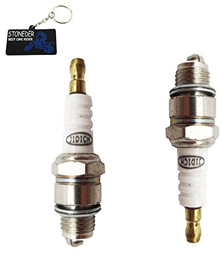 stoneder 2 BM6 A Zündkerze Sägekette Ersatzkette für Motorsäge Motorsense Heckenschere 33 cc 47 cc 49 cc Minimoto Scooter ATV Dirt Pocket Bike Go-Kart