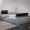 Boxspringbett mit Kopf + Fuß Truhe + Bettkasten Antirutsch-Matten Royal Taschenfederkern Matratze mit eingebautem Original Gelax Topper Kern - Jedes Bett ein Unikat - Made in Germany 160 x 200 cm