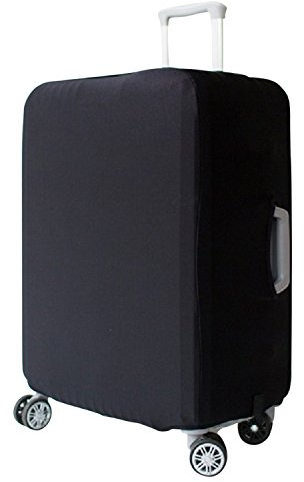 S.D. Maket Kofferhülle, elastisch, für Gepäck, Koffer, Abdeckung, Gepäckschutz, Schwarz, Schwarz, M, Modern