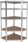 IDMarket - Etagère d'angle Charges Lourdes en métal 5 Plateaux 875 kg