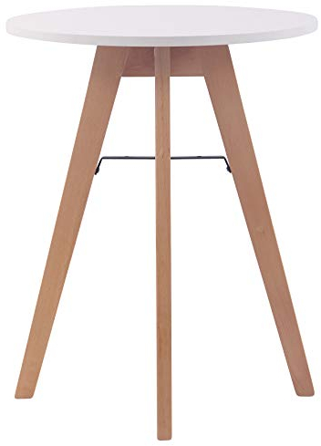 CLP Küchentisch Viktor I Esstisch Mit MDF Tischplatte I Bistrotisch Mit Buchenholzgestell, Größe:60 cm