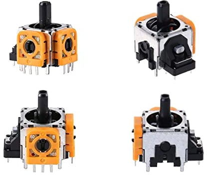 ElecGear 4X Joystick Analógico de Repuesto (EL2 FU 10K) para PS4 / PS3 Mando Inalámbrico, Módulo Reemplazo de Sensor de Controlador de Palanca Analógica Compatible con DualShock de Playstation