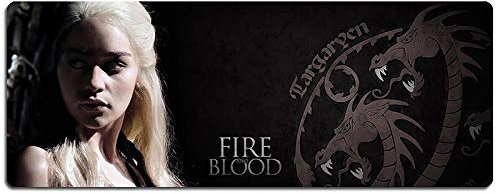 Game of Thrones Tapis De Souris De Jeu De Vitesse |Tapis De Souris XXL | 900 X 400Mm Grand Format |Base De 3 Mm D'Épaisseur | Précision Et Vitesse Parfaites, J