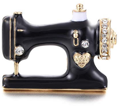 YAZILIND Corsage Persönlichkeit Retro Kamera Nähmaschine Form Brosche Pin Breastpin Damenbekleidung Zubehör Nähmaschine
