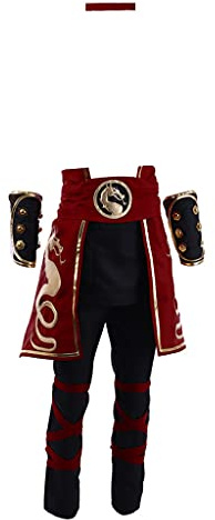 WOSHOW Liu Kang Cosplay Costume Men's Liu Kang Suit Costume with Headband