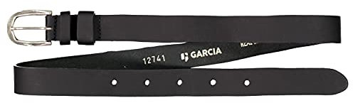 Garcia - Mädchen Gürtel mit 5 Löcher und Metallschnalle, schwarz - H12741, Größe 85