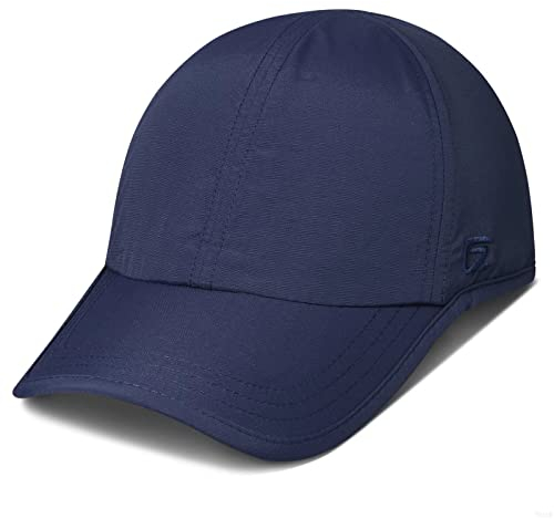 Mens Hats Baseball Cap UPF 50+ Sun Quick Dry Lightweight Breathable Trucker Hat Outdoor Hiking Fishing Run Golf Sports Dad Mesh Hats A Go Running Quick Drying Hat for Women Men Navy L/XL