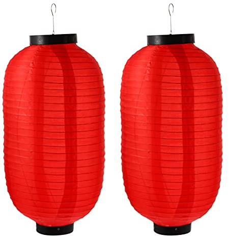 BESPORTBLE Sushi Bar Laterne. Japanische Laternen Wasserdicht Japanischen Laterne Japanischen Stil H?ngenden Laterne für Hotel Sushi Bar Restaurant Dekorationen 45Cm/ 17. 7In ( Rot ) Chinesische