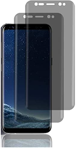 Hkess 2 Stück Sichtschutz für Samsung Galaxy S8 Plus / S9 Plus - Anti-Spy Sichtschutzfolie 9H Härte, Anti-Spähen Privatsphäre Schutzfolie,Gehärtetes Glas Folie Blickschutzfolie, Anti- Kratzer