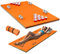 GOPLUS 176X90CM Tapis Flottant de Piscine en Mousse XPE Résistant,Table de Ping-Pong Piscine Polyvalente avec 28 Trous de Gobelets et 3 Couches, Convient pour Piscine, Plage