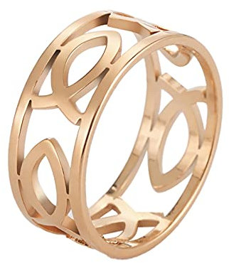 TianWlio Fingerring für meine Tochter, die gegen den Strom schwimmt, Ring, inspirierendes Angeln Persönlichkeit Ring Vintage Look Damen Schmuck Ring-Set für Damen und Mädchen (K, One Size)