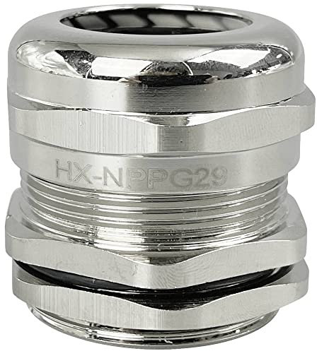 TRU Components TC-10302892 Kabelverschraubung PG29 Messing (vernickelt) Metall 1 St.