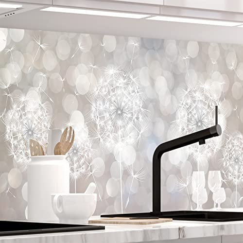 Stickerprofis Küchenrückwand Matt selbstklebend - SOMMERWIND - 0.5mm versteifte PET Folie, zuschneidbar, Spritzschutz PRO 60 x 340cm
