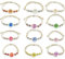 ELNLE Freundschaftsarmbänder Armband Kinder Freundschaftsarmband Handgefertigtes Freubdschaftsarmbänder GeflochteneVerstellbar für Mitgebsel Mädchen Kindergeburtstag Gastgeschenke(12 Stücke)