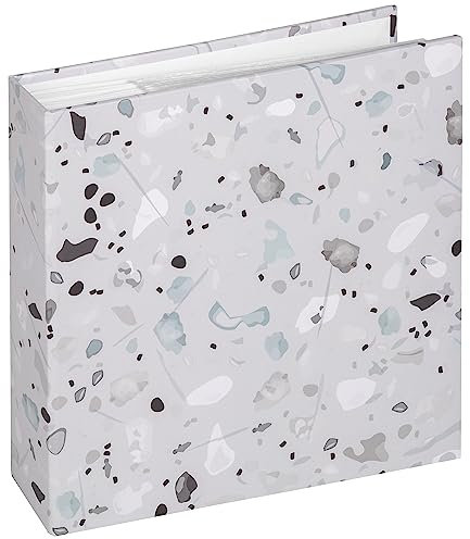 walther design Fotoalbum stone grey 200 Fotos 10 x 15 cm Memo-Einsteckalbum Terrazzo ME-298-3