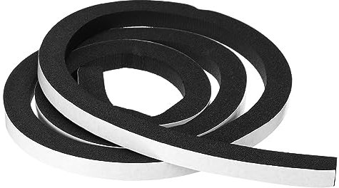 PATIKIL Intempéries Décapage pour Portes, 1 Rouleau 15x20mm Mousse Joint Ruban Adhésif Isolant Bande pour Porte Fenêtre Air Conditionnement, Noir(6.56 ft Longueur)