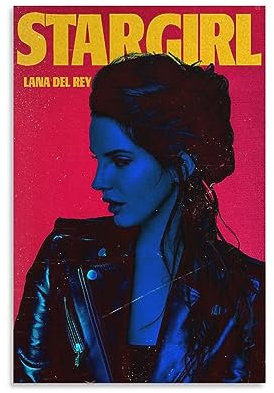 HAYNANCH Lana Del Rey Poster, Stargirl-Musik-Poster, dekorativ und Kunstdruck, modernes Familienschlafzimmer, Dekoration, Poster, ungerahmt, 30 x 45 cm