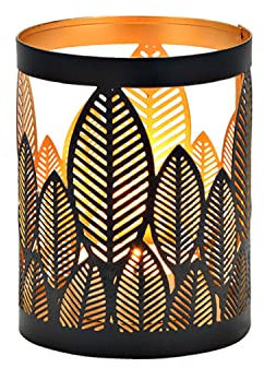 G. Wurm Windlicht Blatt aus Metall 10031618