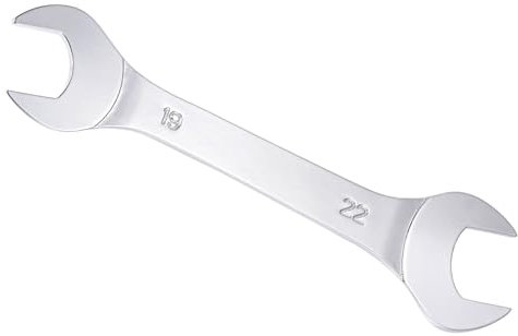 CoCud Thin Open End Wrench, Metric 19mm x 22mm, Double Ended Slim Wrench - (Applications: for Thin Nuts, Narrow Spaces), 1-Pieces