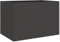 vidaXL Jardinière, Bac à Fleurs, Pot de Plantes, Boîte à Fleurs, Jardinière Surélevée de Jardin Patio Terrasse, Noir 62x40x39 cm Acier