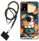 WUACYEAMING Coque pour TCL 501 4G,Transparent Doux TPU Silicone Étui pour téléphone Portable Étui Flexible Animation Fusée Astronaute+1*Universelle Cordon Telephone Portable