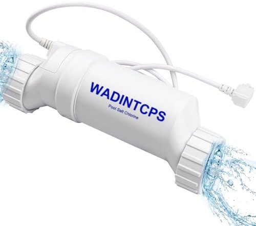 WADINTCPS Cellula di clorazione di ricambio per generatore di sale Hayward per piscine interrate Generatore di cloro Piscina di acqua salata T-Cell-9 Generatore di sale per piscina (25.000 galloni