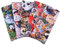 BrightGlow Baumwollstoff Patchwork Stoffe 5 Stück DIY Baumwoll Cartoons Gedruckt Craft Stoffe Tiere Stoff für Kinder Animal Print mit Hunde Motiven Bedruckte Stoff Patchwork für DIY Nähen 25x25cm