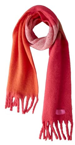 Oui Damen Schal Kuschelweich lässig geschnitten Gestreift