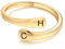 INBLUE Personalisierte 925 Sterling Silber Spirale Twist Ring für Frauen Gravur mit Name/Datum/Initial Ringe für Frauen Einstellbare Offene Versprechen Ringe Geschenk für Hochzeit Verlobung - B2